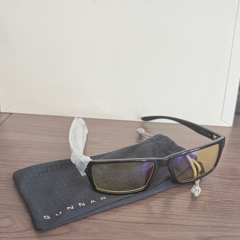 Gunnar Men’s Black Blue-Light Blocking Glasses - Black